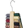 Multifunctional 20 Bar Non-Slip Belt Organiser Scarfs Storage Tie Rack Hanger