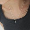 Silver 925 Plum Drop Necklace