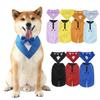 Adjustable Dog Tuxedo Shirts Polyester Dog Necktie Fashion Tuxedo Bow Ties Wedding