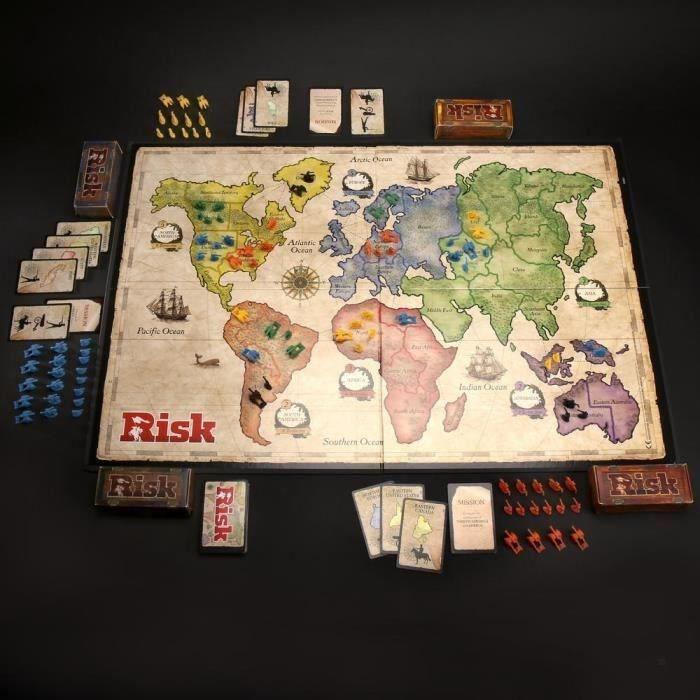 RISK, jeu de société de stratégie pour enfants, dès 10 ans, jeu de Plateau, Hasbro Gaming