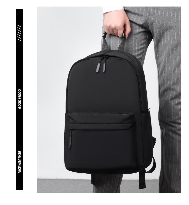 Unisex Korean Large Capacity 14" Backpack with Optional Logo - Ideal for Junior High Students, Simple and Stylish Design