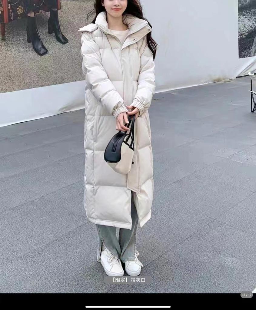 Женское осенне-зимнее утолщенное пальто средней длины длиной выше колена, пуховое пальто свободного размера