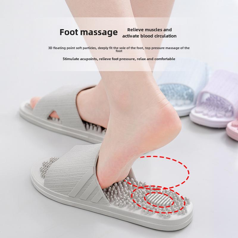 Летние нескользящие массажные сандалии для мужчин и женщин - домашние тапочки для ванной