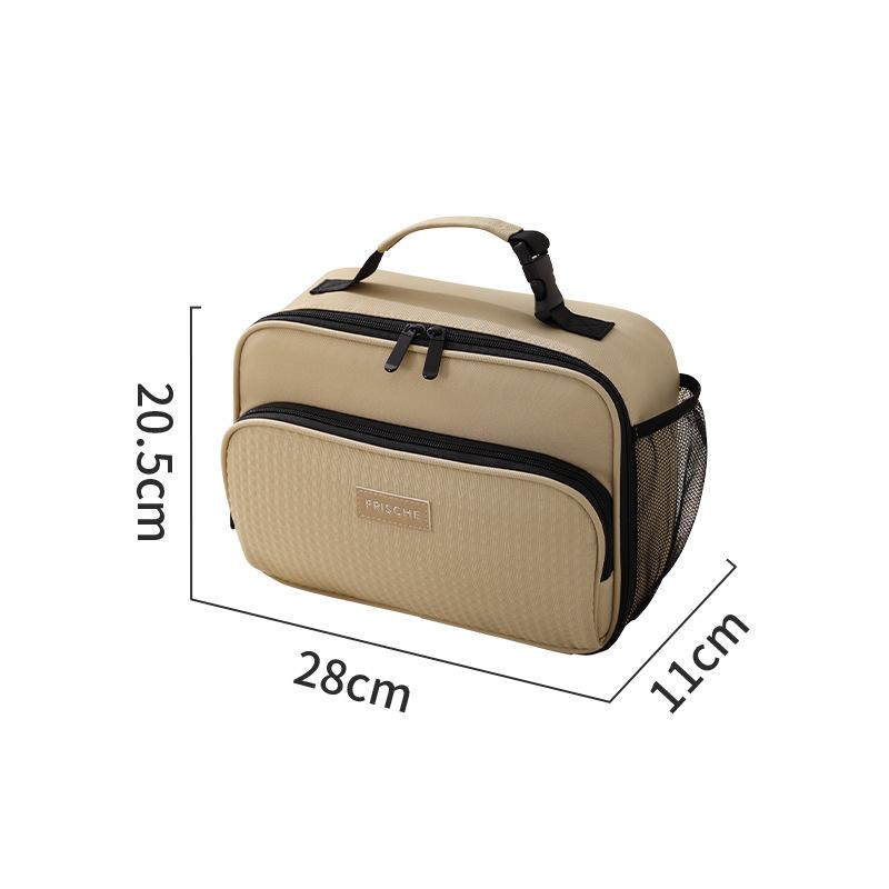 Beilin Portable Lunch Box Bag, Outdoor Picnic Lunch Insulated Bag, Large Capacity Handheld Lunch Bag for Work Commuting