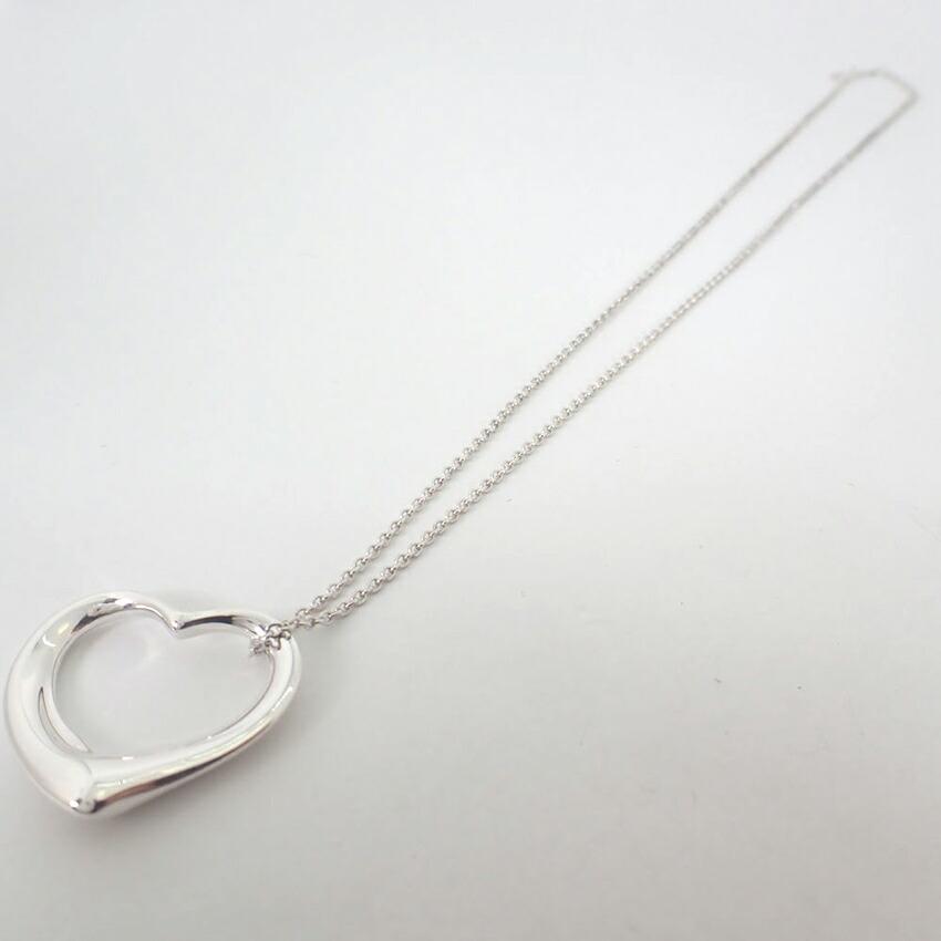 [Used] TIFFANY 925 Open Heart Pendant/Necklace/g502-51
