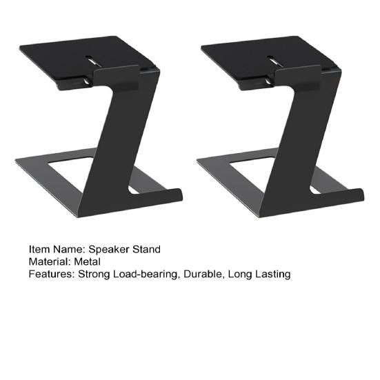 Yousheng 2Pcs Desktop Speaker Stands Speaker Riser Strong Load-bearing Adjustable Cantilevered Speaker Stands with Vibration Absorption Pad