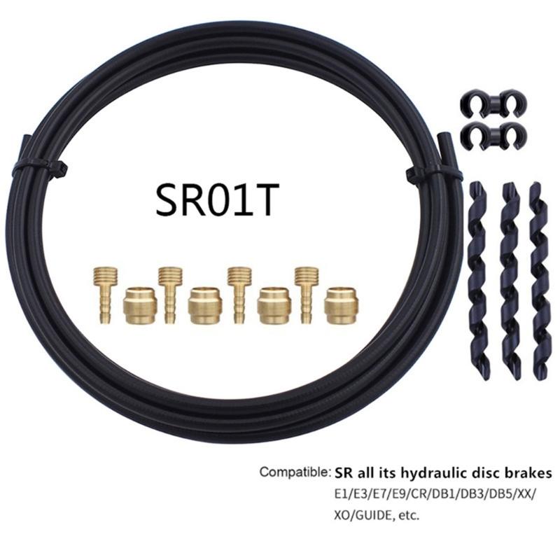 Комплекты тормозных шлангов и латунных соединительных вставок для велосипеда 3000 мм Велосипедные комплекты гидравлических дисковых тормозных шлангов для BH59 BH90 Avid