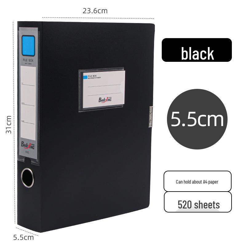 A4 Очень толстый пластиковый ящик для хранения документов - Органайзер для офисных файлов