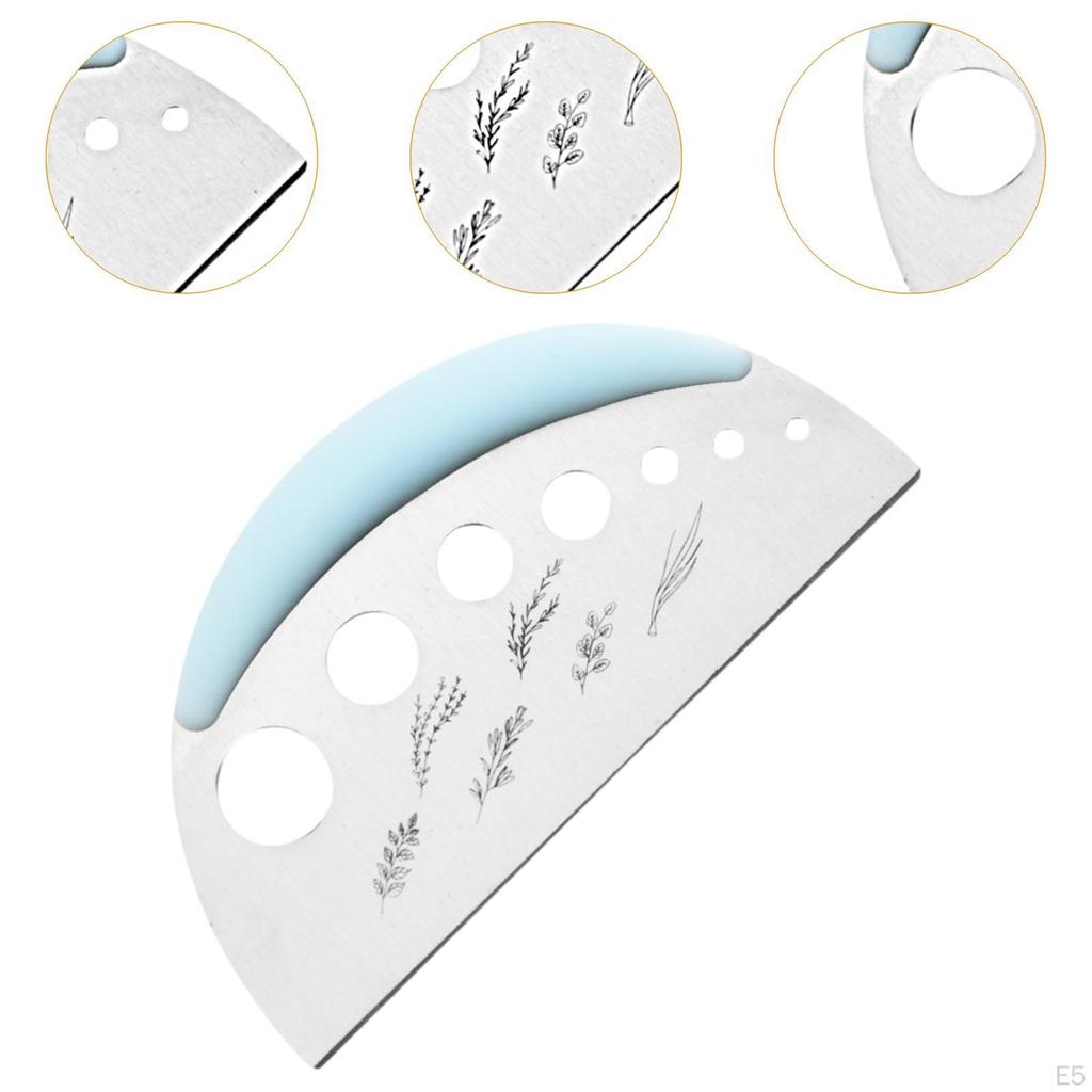 Измельчитель трав с 7 отверстиями, 2 в 1, овощечистка, быстрое удаление листьев тимьяна