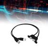 Двойной USB2.0 Папа-Мама Удлинительный Кабель 2-портовый USB Папа-Мама Удлинительный Кабель с Отверстиями для Крепления на Панели на Винтах