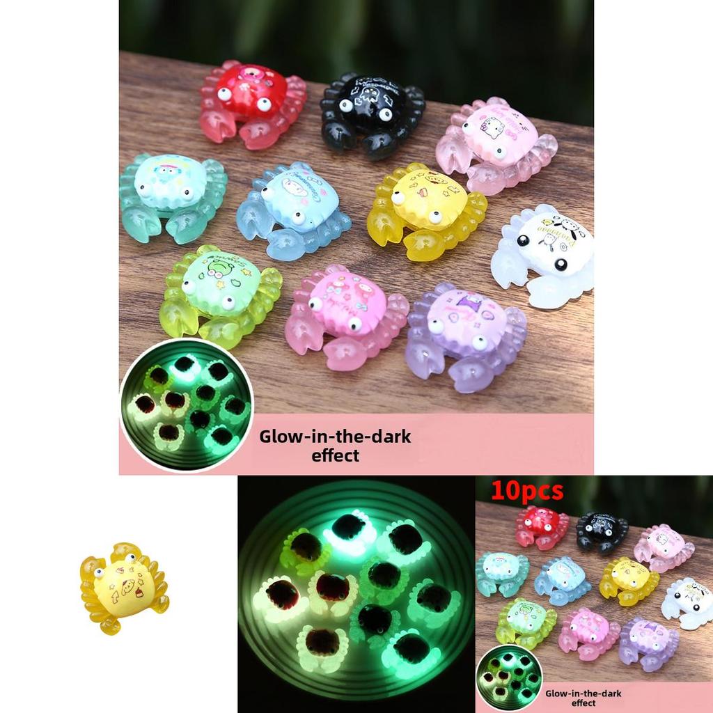 Hello Kitty Светящийся в темноте Полимерная фигурка краба Для детей и коллекционеров