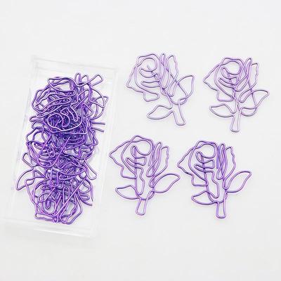 Креативный органайзер для скрепок в форме розы с возможностью персонализации брендом документа