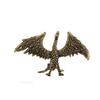 Solid Brass Flame Phoenix Small Statue Desktop Ornament Chinese Mythical Beast Figurines Retro Home Feng Shui Decorations Crafts