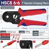 Набор клещей для обжима с храповым механизмом HSC8 6-4A — ручной холодный обжим, европейский стиль, инструмент для экономии труда
