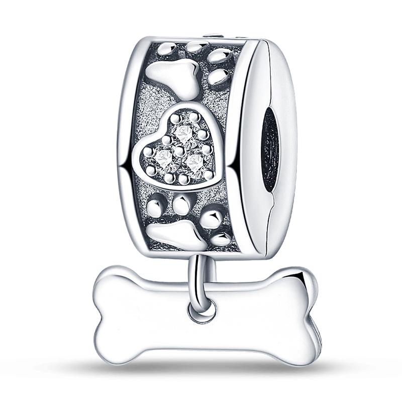 Silver Clasp 925 Silver Pave Clip Charms Colored Beads Stopper Safety Chain Fit Original Bangle Bracelet Jewelry Clip