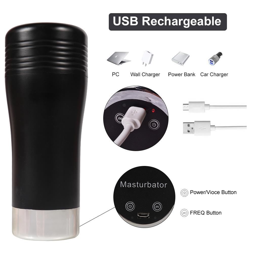 Автоматический мужской мастурбатор, чашка с сильной вибрацией, машина для минета, настоящая киска, мастурбация, секс-игрушки для мужчин