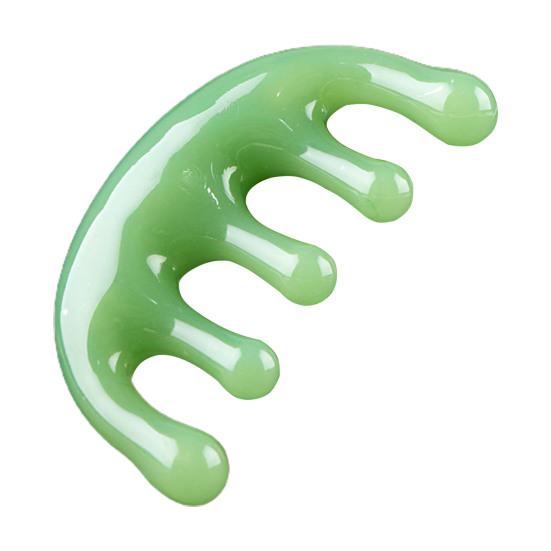 5-зубый портативный удобный экологически чистый инструмент для выемки меридианов из смолы, массажный инструмент для меридианов, красота