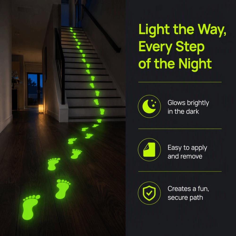 Waterproof 2D Flat Footprint Sticker Removable Floor Wall Stickers Bedroom