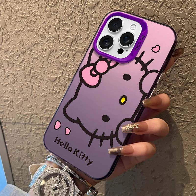 Cute Hello Kitty Casing For Iphone 17 Air 17 Pro Max 1615 14 11 12 13 Pro Max 16 Plus 16e 13 Mini Lovely Cartoon Hard Phone Case