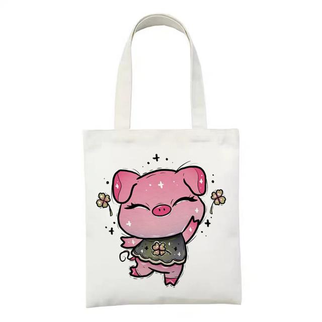 Женская пляжная сумка, сумки для покупок для продуктов, многоразовая эко-большая сумка с героями мультфильмов, женская холщовая сумка в стиле аниме, большая женская дорожная сумка