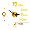 3D Luminous Acrylic Quartz DIY Silent Wall Clock for Living Rooms