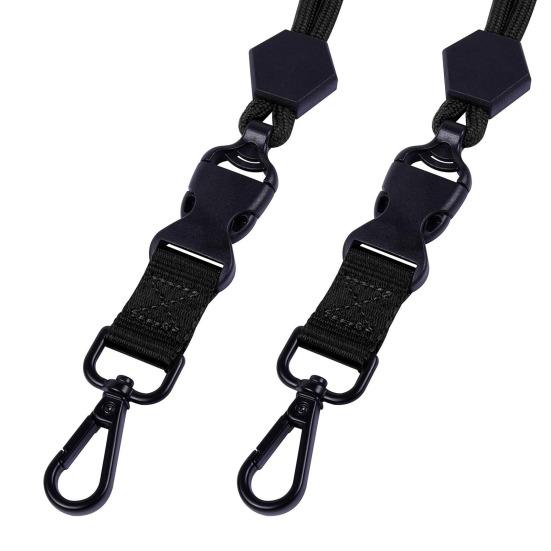Heavy-Duty Key Lanyard with Detachable Buckle Quick Release Adjustable ID Badge Breakaway Neck Lanyard
