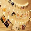 Photo Clip String Lamp Fairy String Lamp Used for Hanging Pictures Dormitory Bedroom Wall Decoration Wedding Decoration