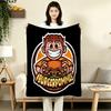 1PC Icrimax Burgerpommes Patterned Flannel Blanket Suitable For All Seasons For Home Decor Warmth And Comfort Gifts Holiday Present