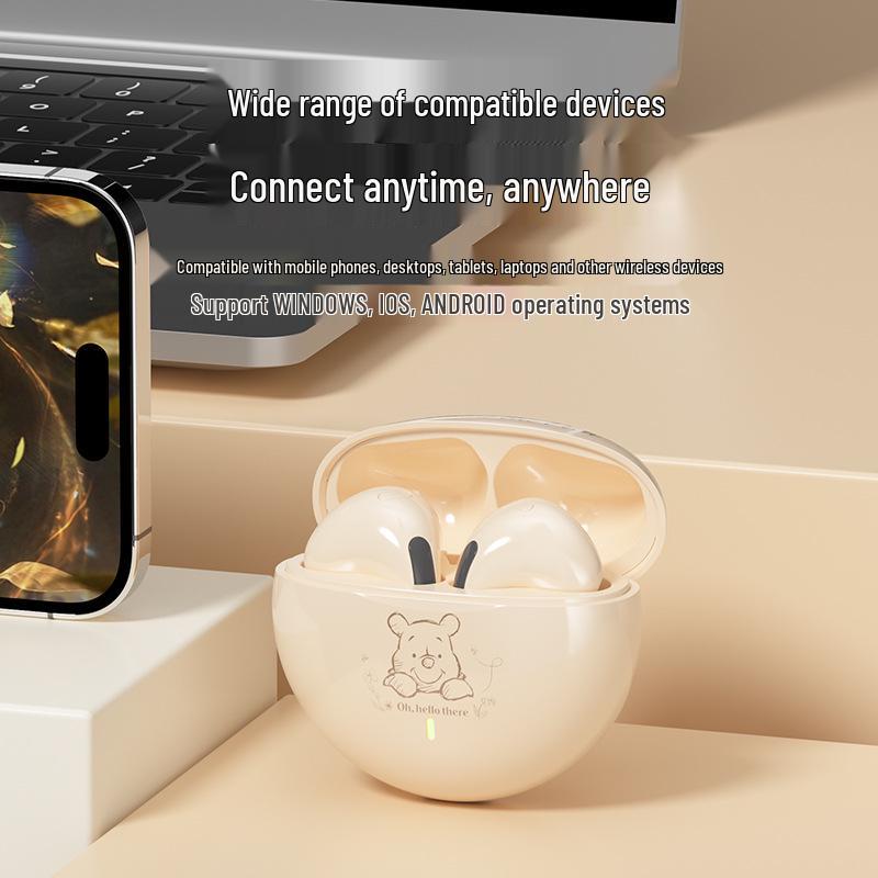 Беспроводные Bluetooth-наушники Disney K26 True Wireless с мультяшным дизайном и долгим временем работы от аккумулятора