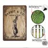 Vintage Easter Bunny Metal Sign - "Rabbit & Co. Farms & Feed" | Rustic Iron Wall Art for Outdoor, Garden Decor