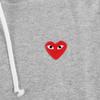 COMME des Parka Свитер PLAY COMME des GARCONS RED HEART PLAY ТОЛСТОВКА С КАПЮШОНОМ T170 Серый M [PLAY GARCONS] Мужская [Товар]