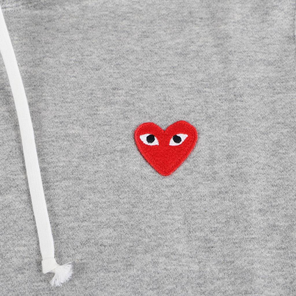 COMME des Parka Свитер PLAY COMME des GARCONS RED HEART PLAY ТОЛСТОВКА С КАПЮШОНОМ T170 Серый M [PLAY GARCONS] Мужская [Товар]