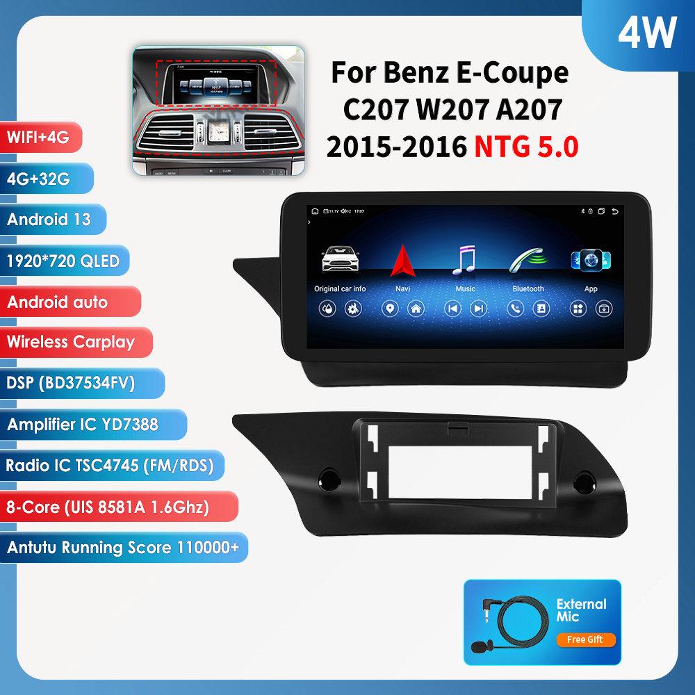 OSSURET 10,25" Android 13 Авторадио 2din Carplay для Mercedes Benz W212 E-Class E200 E230 E260 E300 S212 NTG 4.0 4.5 5.0 Интеллектуальное Мультимедиа Аудио