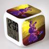 Fnaf Многофункциональный Медведь 7 цветов Цифровой Будильник Светодиодные Часы Будильник Куб