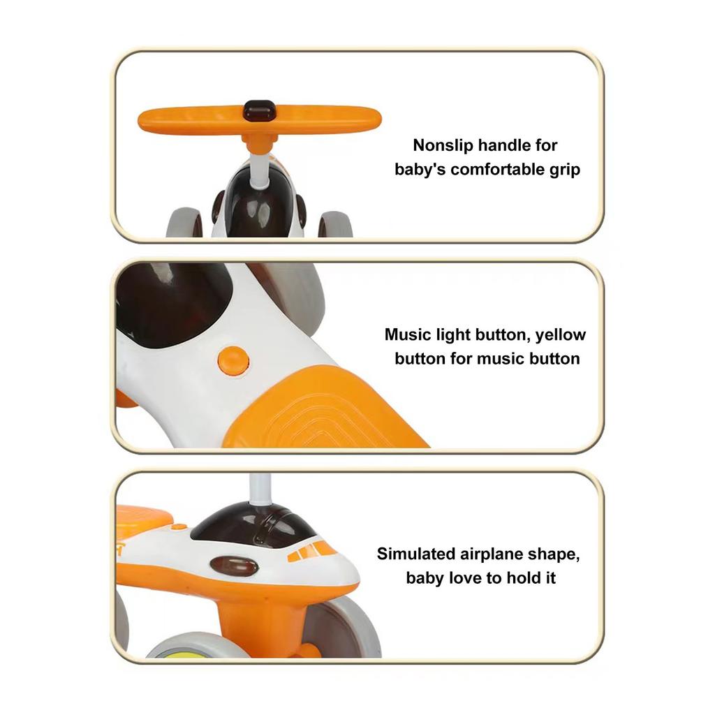 Детский беговел игрушки четырехколесный интерактивный ходунок-каталка балансировочный велосипед с музыкой и светом для 1?Малыши 3 лет