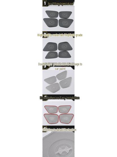 19-20 GLB Накладка на динамик для четырех дверей: Наклейки для аудио-декора из нержавеющей стали
