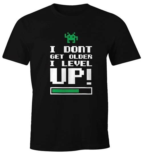 Men's T-Shirt I don't get older I level up Fun Shirt Moonworks