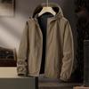 Men's Sports Casual Jacket Spring Autumn Outdoor Thin Windbreaker Middle-aged Windproof Waterproof Versatile Hooded Jacket