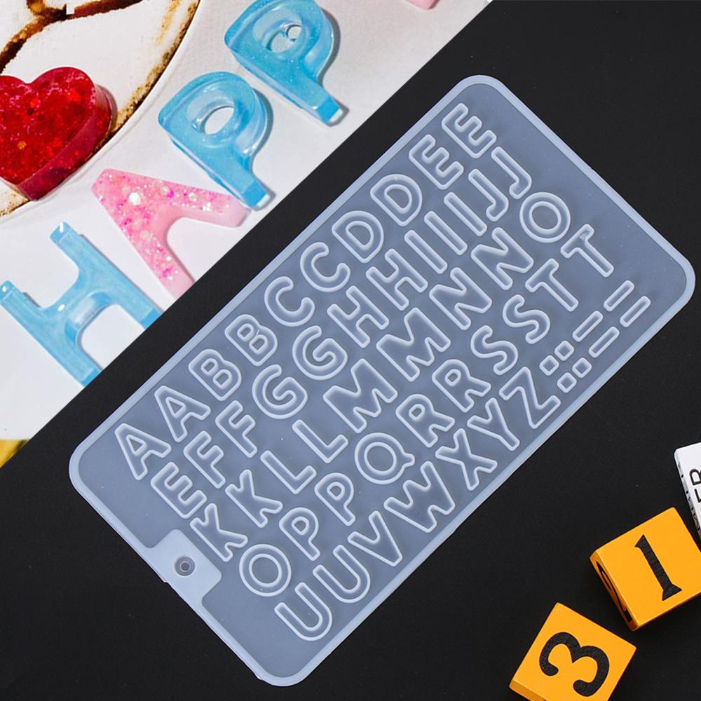 Брелок Кристалл Смолы Ремесла Ювелирные Изделия Инструменты Литейные Формы Силиконовые Формы Буквы Смолы Формы