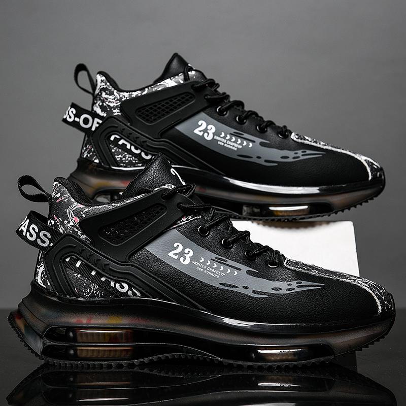 Мужская повседневная обувь, модная повседневная спортивная обувь, высокая легкая нескользящая обувь, удобная обувь в тон 2024 года