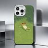 H-Счастливая Лягушка Чехол для Телефона Для iPhone 17,16,15,14,13,12,11 Plus,Pro Max,XS,Цветной серебристый чехол для телефона