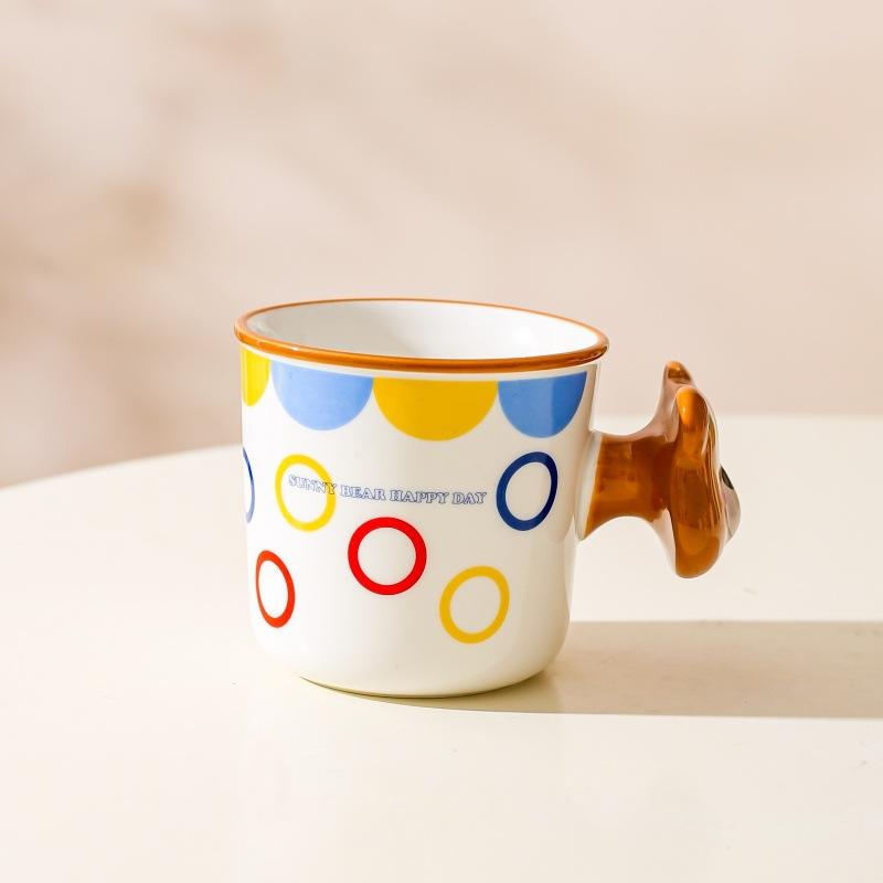 Creative Personality Cute Ceramic Mug Couple Cup Water Cup Coffee Cup Girl Birthday Gift Niche Gift