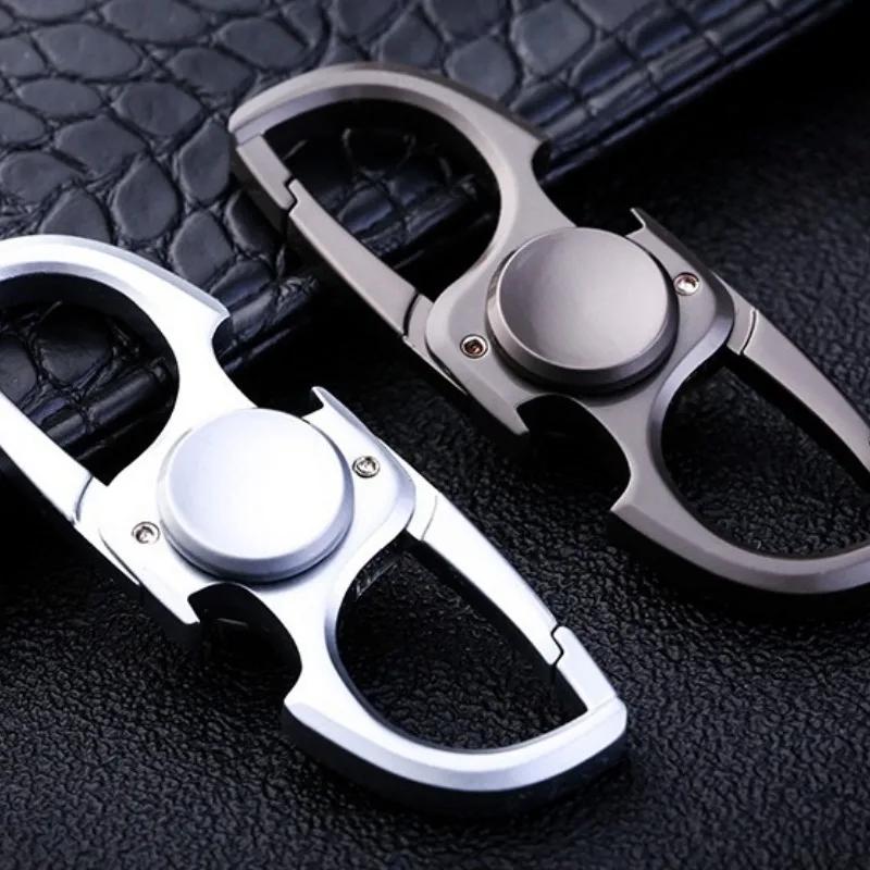 Брелок-спиннер Fidget EDC Металлический Снимающий Стресс Игрушки Открывалка для Бутылок Юла Гироскоп Антистресс Крутые Вещи Подарок