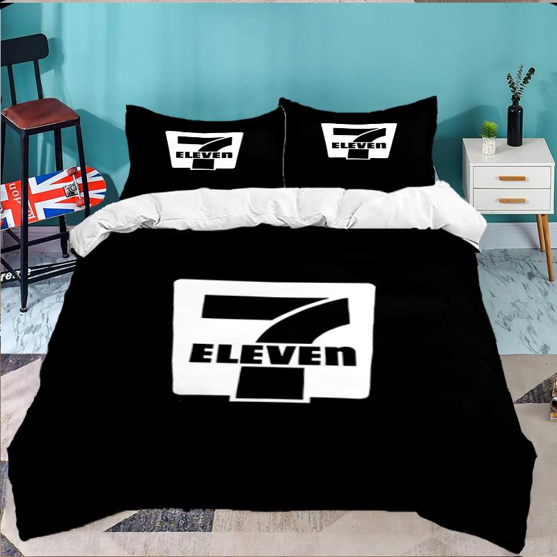 Seven eleven 3PCS Bedding set,Ideal for 1pc Duvet Cover And 2pcs Pillowcases Perfect for Fan gift,Ideal for Bedroom, Dormitory