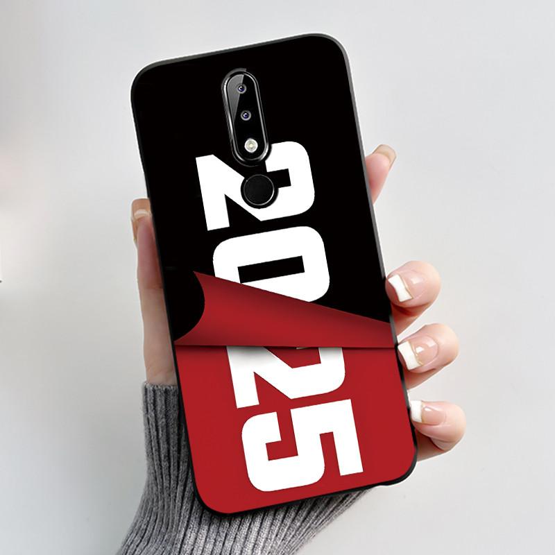 Популярный черный чехол для телефона в стиле INS для Nokia 5.1 Plus/Nokia X5, противоударный, защищающий от царапин, с узором «Лунное Закатное Сияние»