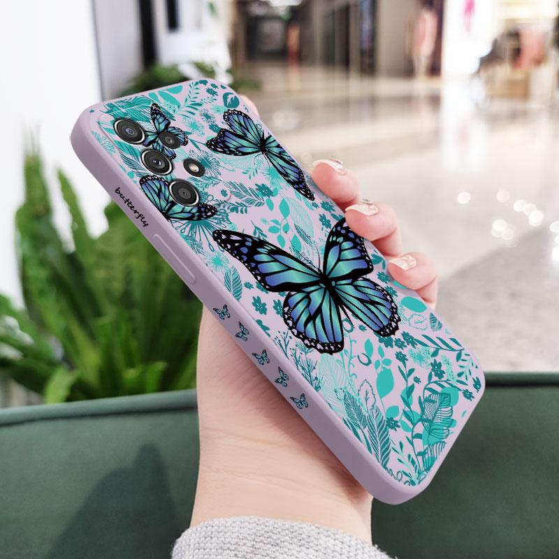Aurora Butterfly Case For Samsung A56 A54 A36 A34 A26 A24 A14 A73 A53 A33 A23 A13 A17 A16 A07 A06 A52 A72 A32 A15 A25 A35 A55 5G
