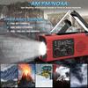 Emergency Radio SOS Alarm Compact Design Portable Weather Alert Radio Solar Charging Hand Crank AM/FM Radio with LED Flashlight