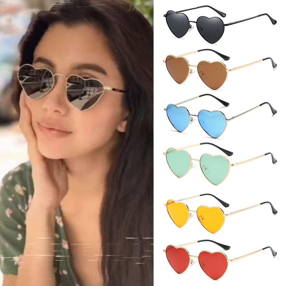 Fancy Accessories UV400 Protection Heart Sun Glasses Heart-Shaped Sunglasses Shades 90s Glasses