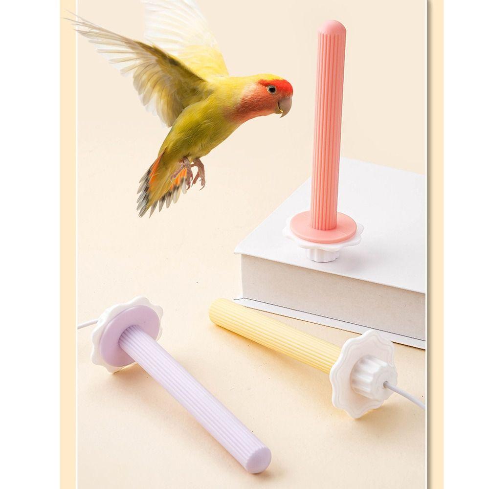 Easy To Install Cockatiel Standing Pole Comfortable Grip Bird Cage Warmer Stick Cold Weather
