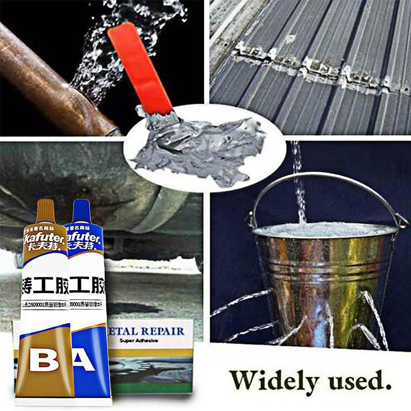 65g A+B Metal Repairing Adhesive Super Glue Iron Steel Auto Radiator Leakage Plugging Welding Glue